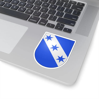 Les Verrieres-coat of arms (Switzerland) (Coat of Arms) STICKER Vinyl Kiss-Cut Decal - The Sticker Space