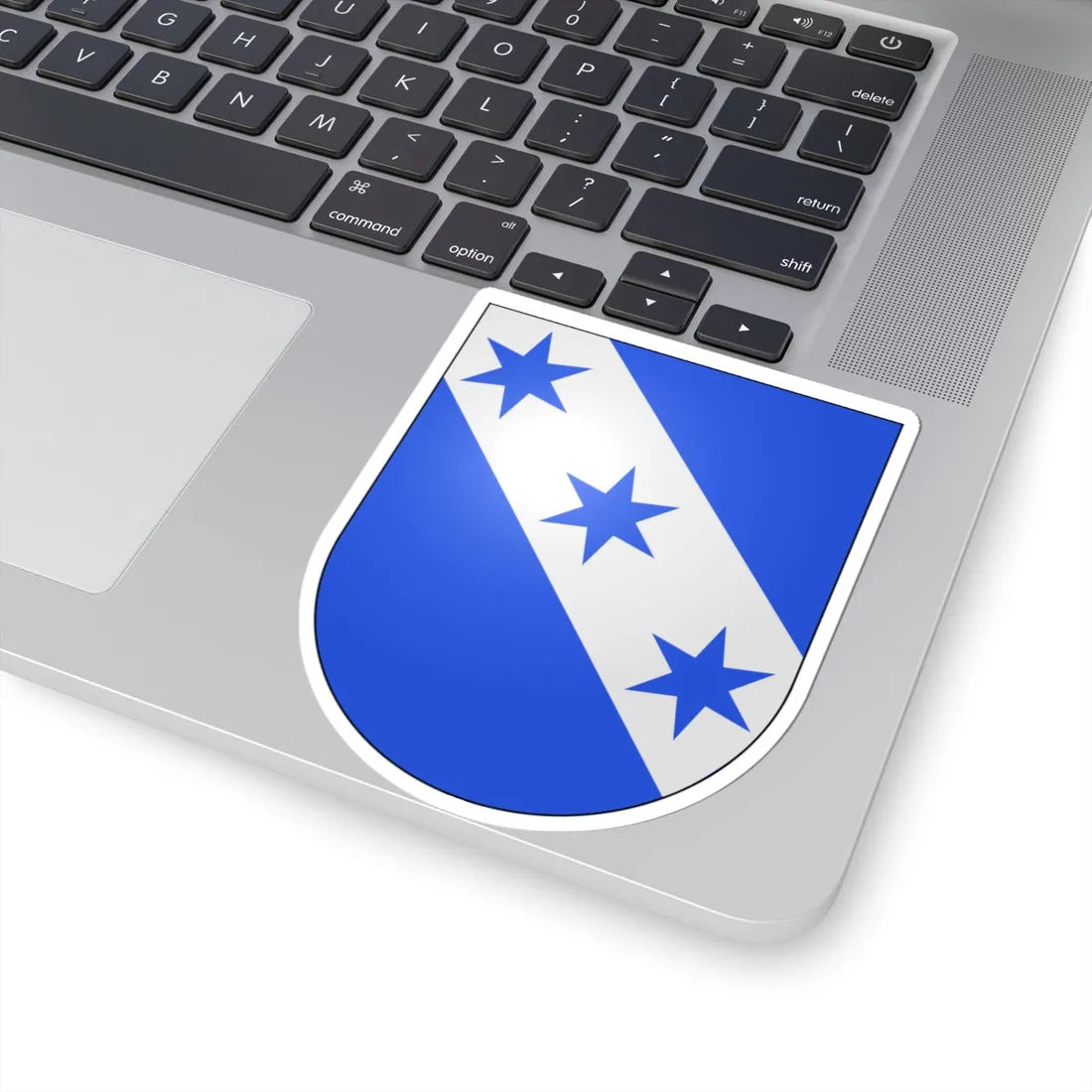 Les Verrieres-coat of arms (Switzerland) (Coat of Arms) STICKER Vinyl Kiss-Cut Decal - The Sticker Space