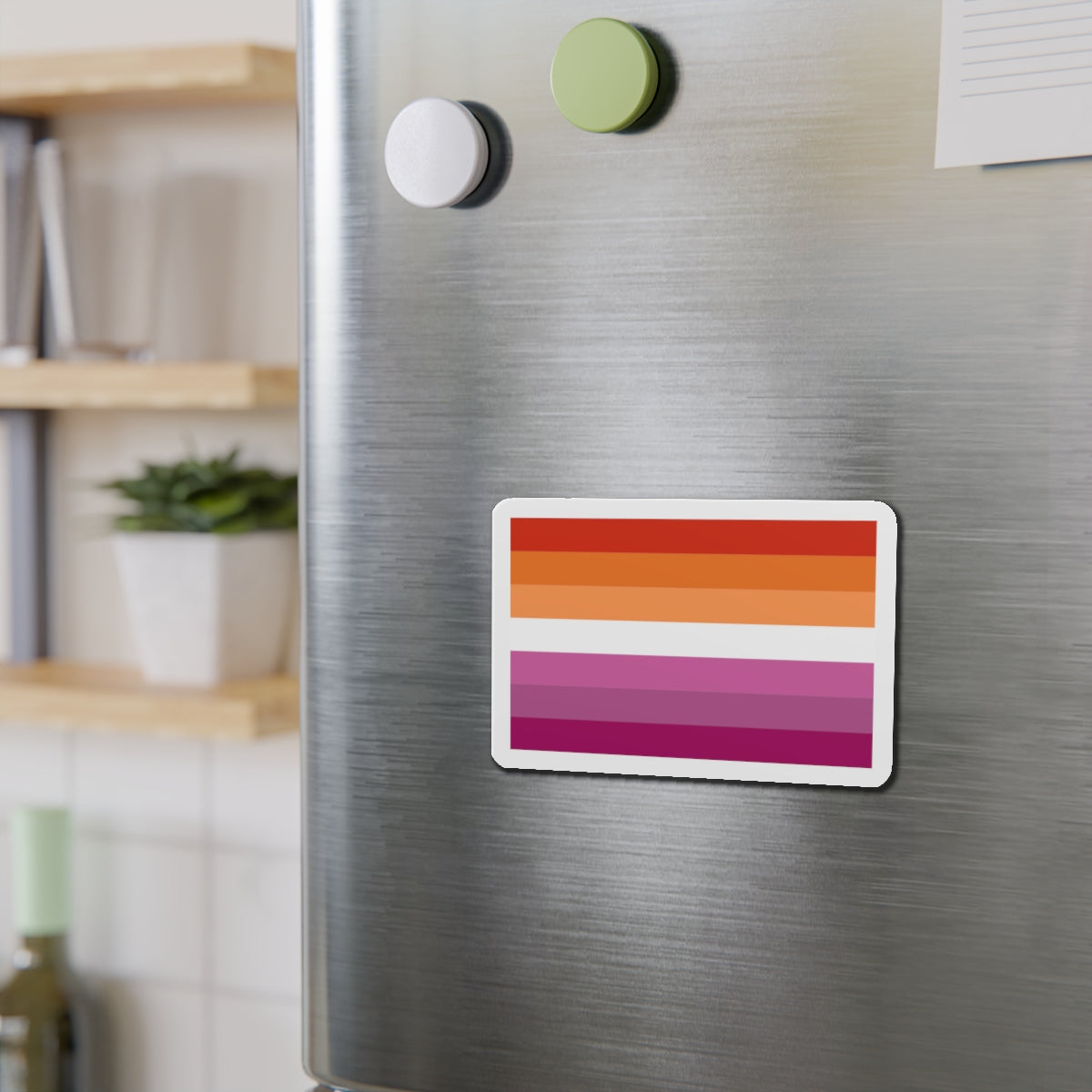 Lesbian Pride Flag 2 - Die-Cut Magnet-The Sticker Space