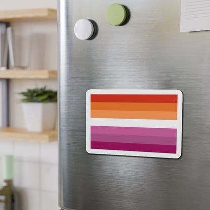 Lesbian Pride Flag 2 - Die-Cut Magnet-The Sticker Space