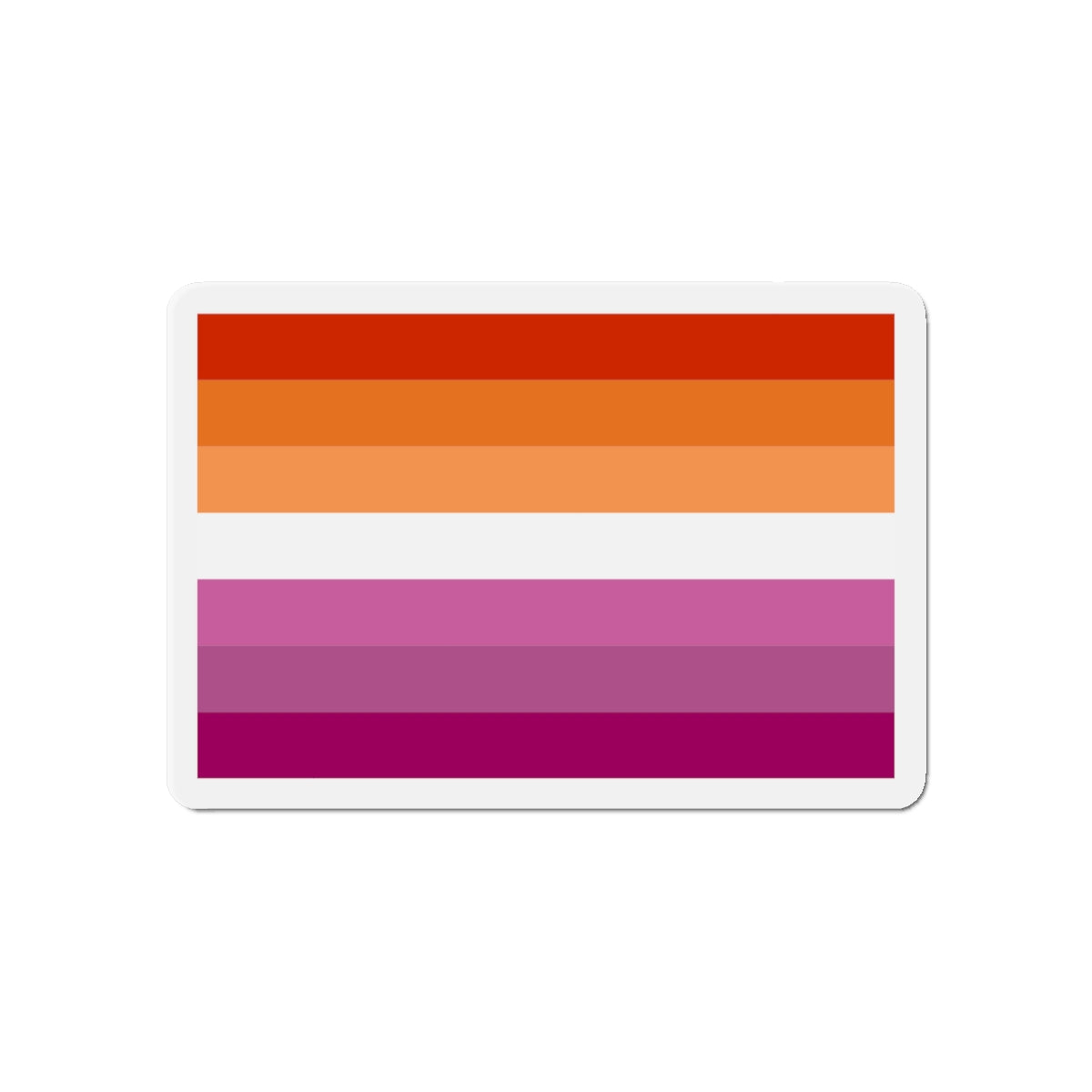 Lesbian Pride Flag 2 - Die-Cut Magnet-6 × 6"-The Sticker Space