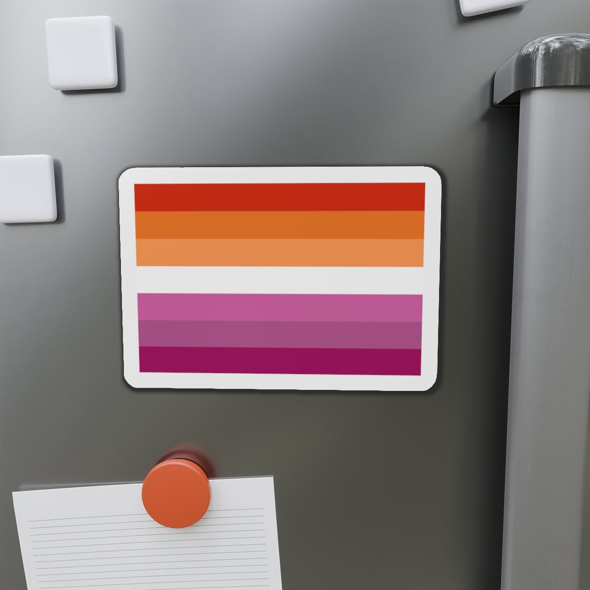 Lesbian Pride Flag 2 - Die-Cut Magnet-The Sticker Space