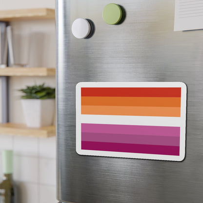 Lesbian Pride Flag 2 - Die-Cut Magnet-The Sticker Space