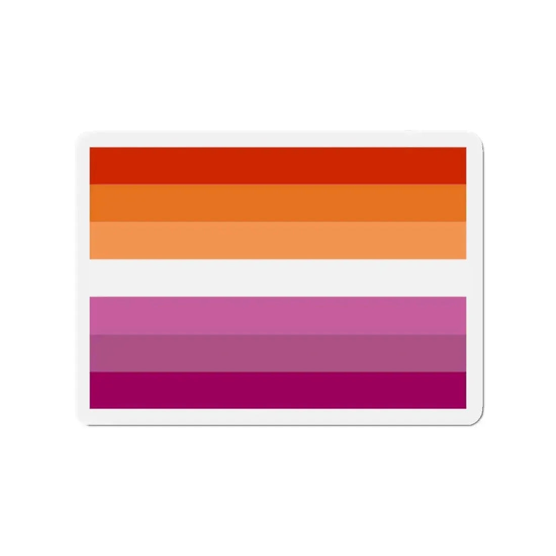 Lesbian Pride Flag 2 - Refrigerator Magnet 2 Inch - The Sticker Space