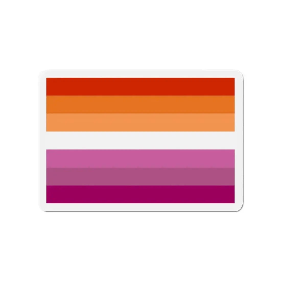 Lesbian Pride Flag 2 - Refrigerator Magnet 3 Inch - The Sticker Space