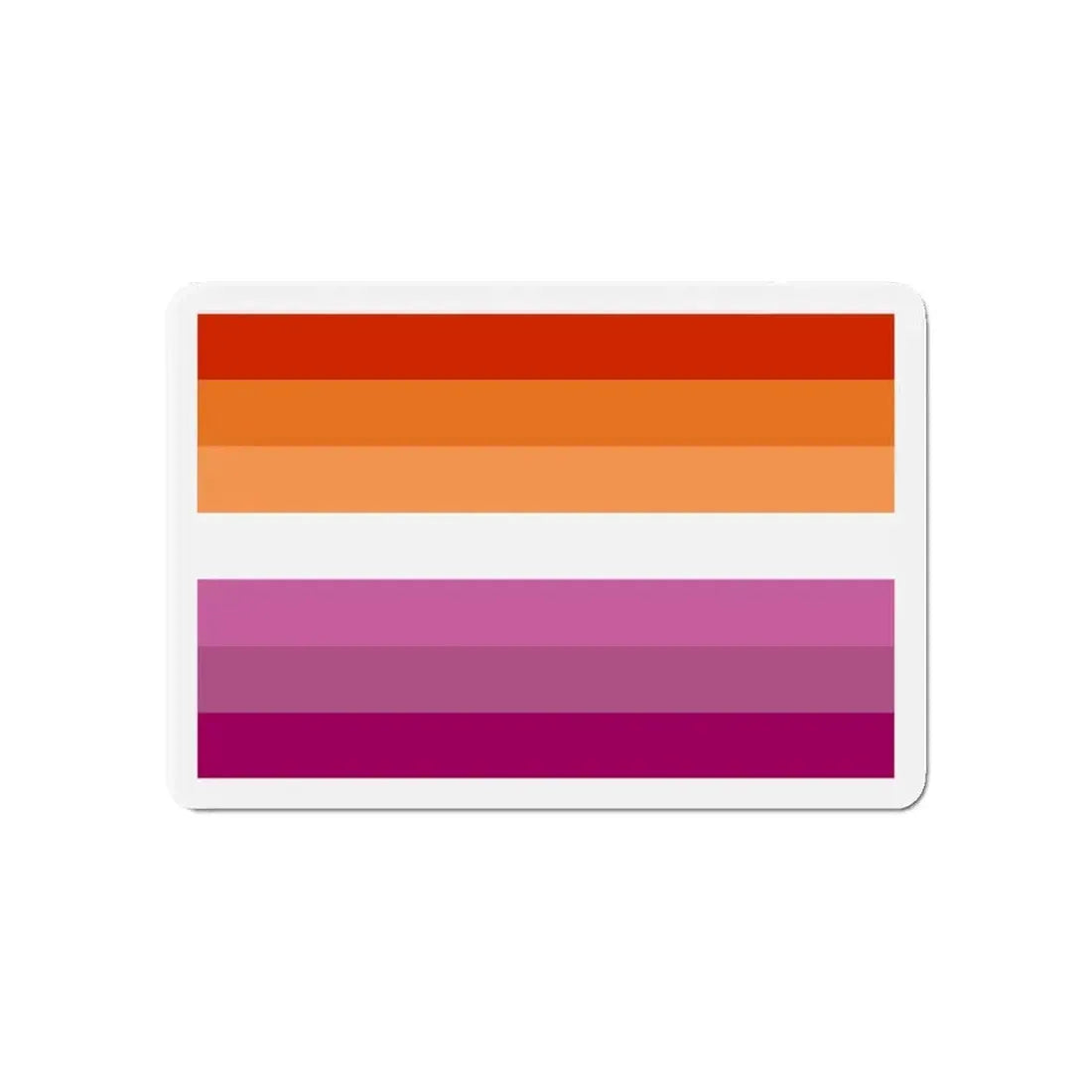 Lesbian Pride Flag 2 - Refrigerator Magnet 6 Inch - The Sticker Space