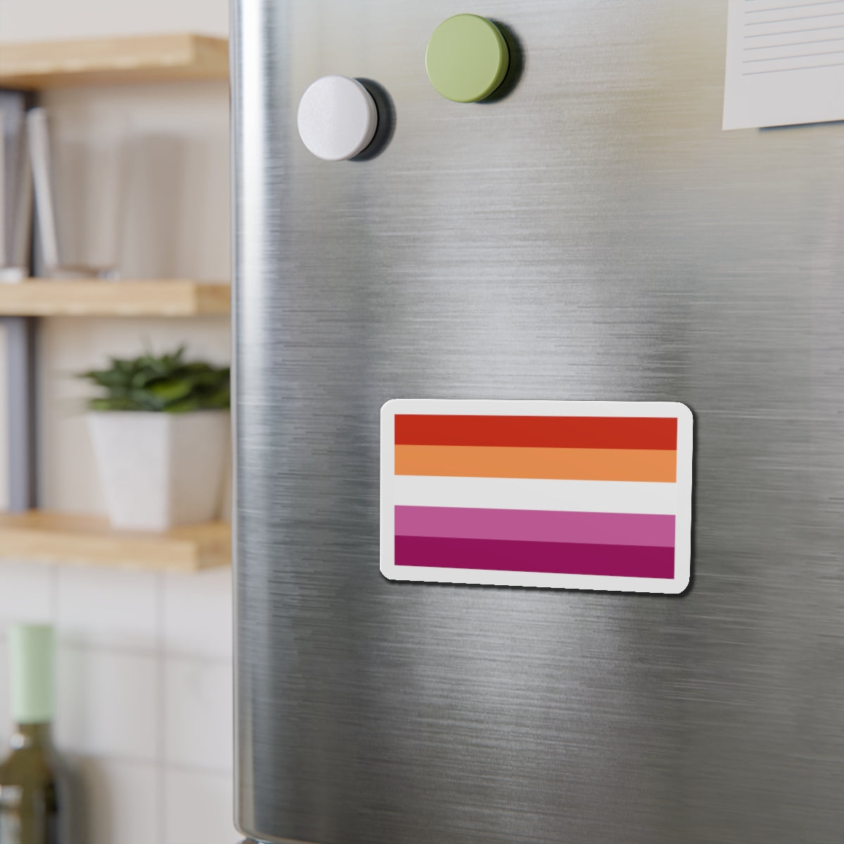 Lesbian Pride Flag 3 - Die-Cut Magnet-The Sticker Space