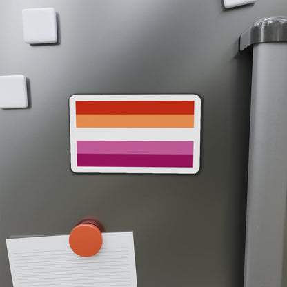 Lesbian Pride Flag 3 - Die-Cut Magnet-The Sticker Space