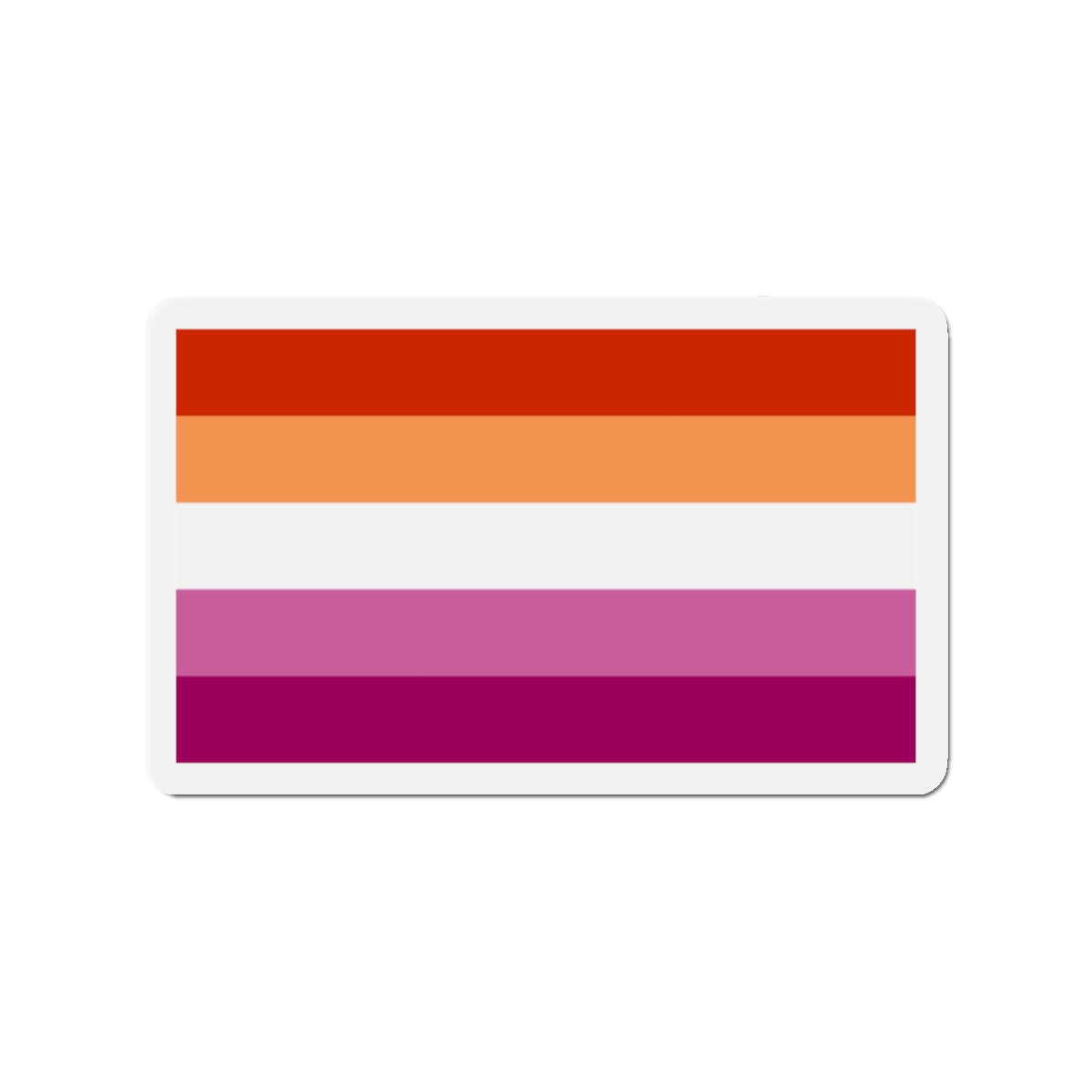 Lesbian Pride Flag 3 - Die-Cut Magnet-2" x 2"-The Sticker Space