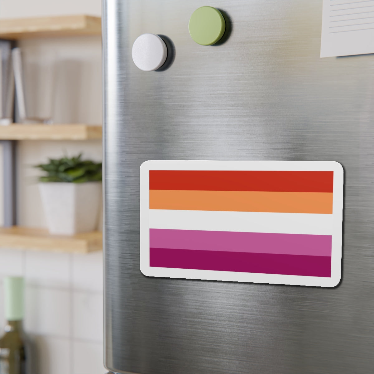 Lesbian Pride Flag 3 - Die-Cut Magnet-The Sticker Space