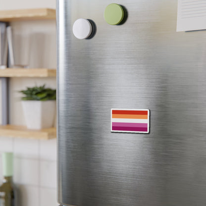 Lesbian Pride Flag 3 - Die-Cut Magnet-The Sticker Space