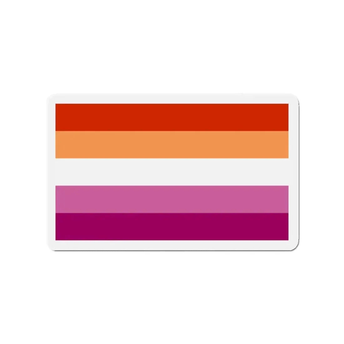 Lesbian Pride Flag 3 - Refrigerator Magnet 2 Inch - The Sticker Space