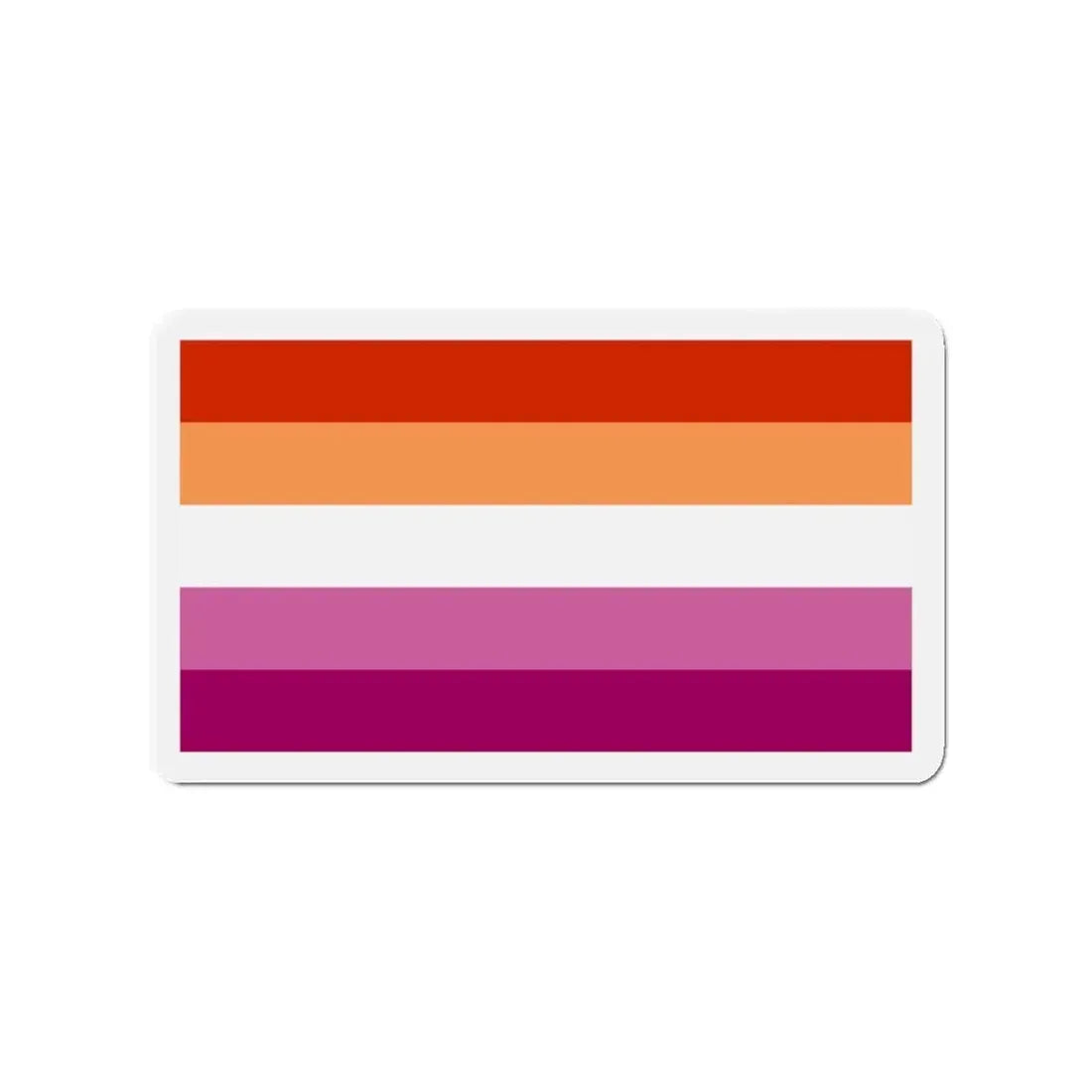 Lesbian Pride Flag 3 - Refrigerator Magnet 3 Inch - The Sticker Space