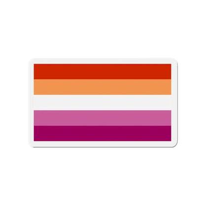 Lesbian Pride Flag 3 - Refrigerator Magnet 3 Inch - The Sticker Space