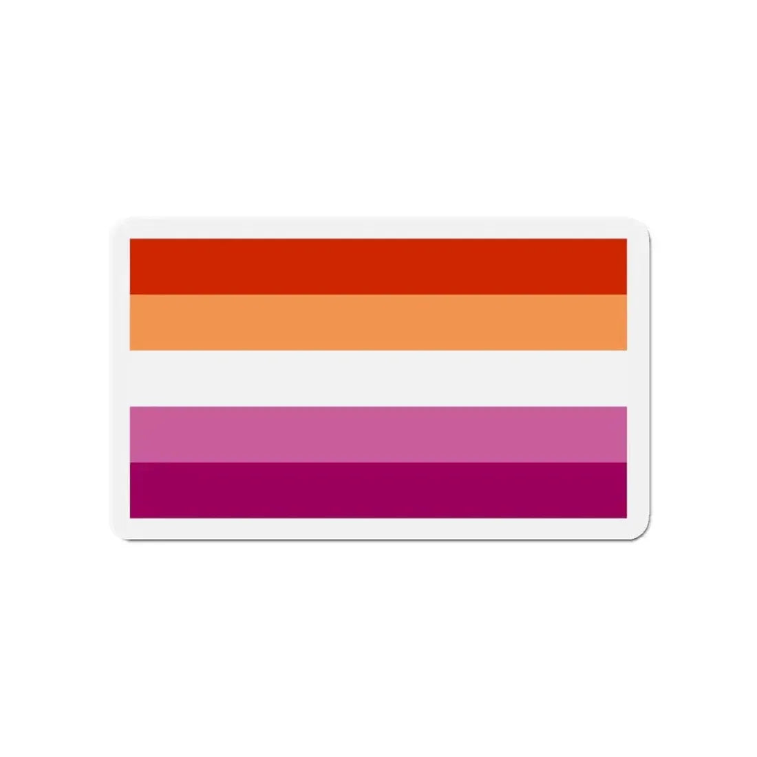 Lesbian Pride Flag 3 - Refrigerator Magnet 4 Inch - The Sticker Space