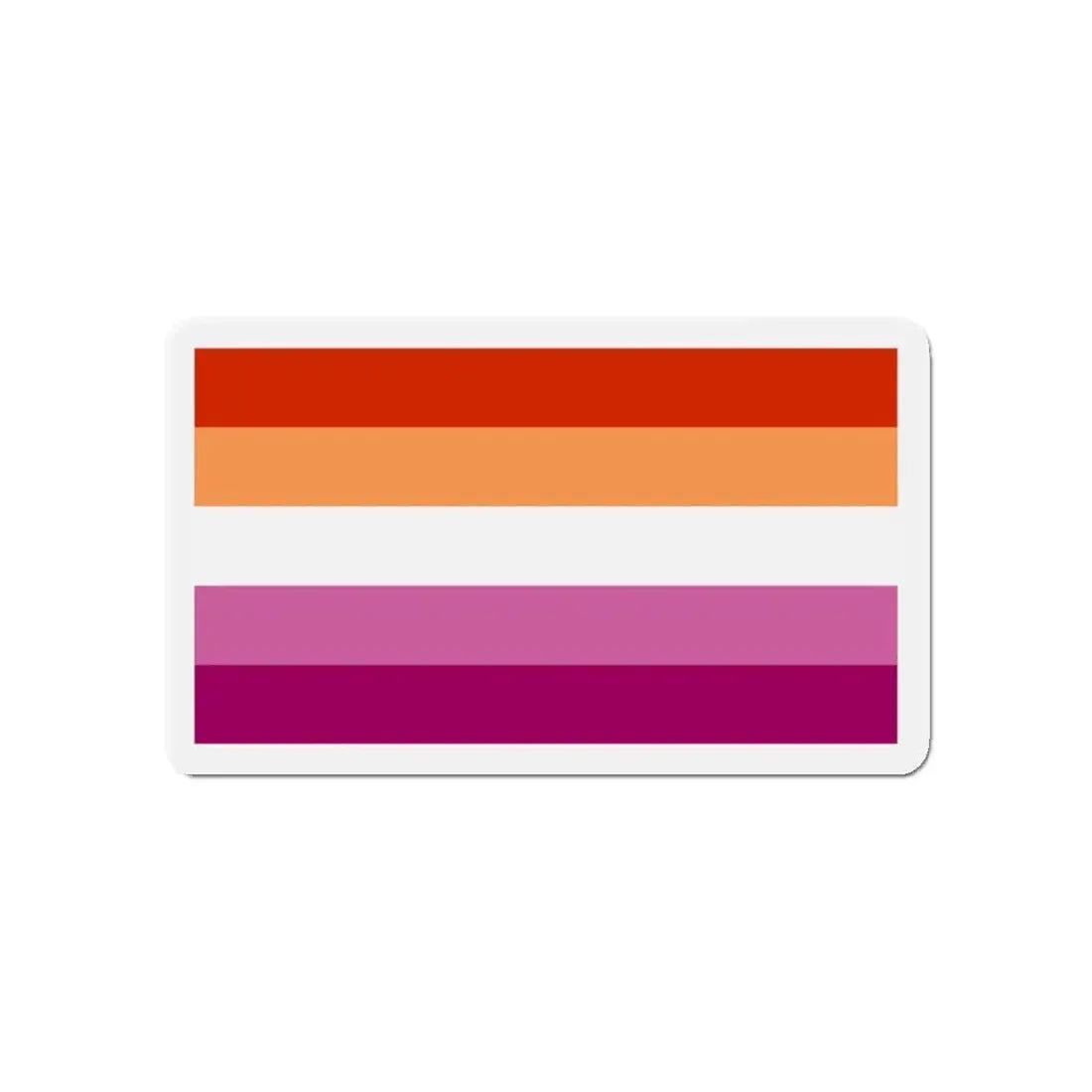 Lesbian Pride Flag 3 - Refrigerator Magnet 5 Inch - The Sticker Space