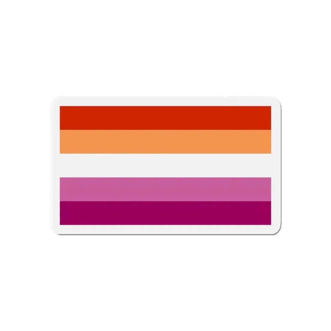 Lesbian Pride Flag 3 - Refrigerator Magnet 6 Inch - The Sticker Space