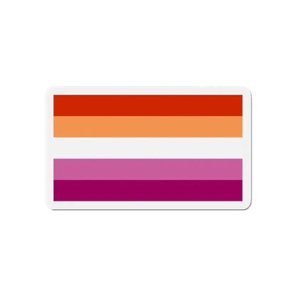 Lesbian Pride Flag 3 - Refrigerator Magnet 6 Inch - The Sticker Space