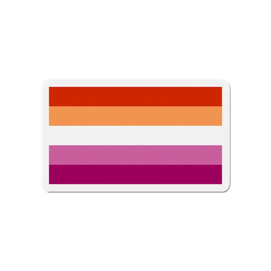 Lesbian Pride Flag 3 - Refrigerator Magnet 6 Inch - The Sticker Space