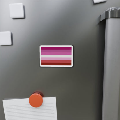 Lesbian Pride Flag - Die-Cut Magnet-The Sticker Space