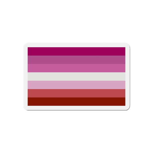 Lesbian Pride Flag - Die-Cut Magnet-6 × 6"-The Sticker Space