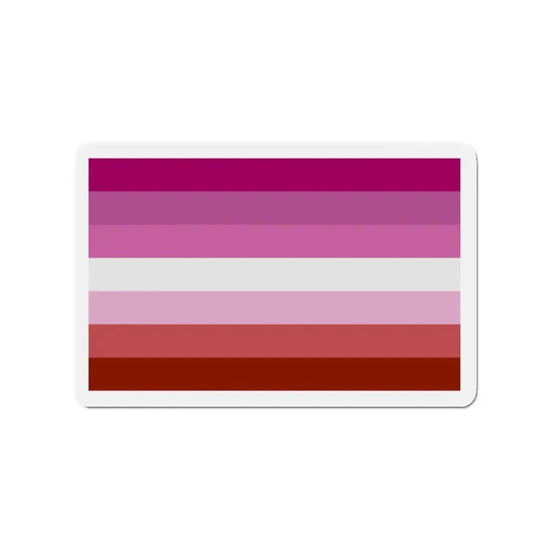 Lesbian Pride Flag - Refrigerator Magnet 2 Inch - The Sticker Space