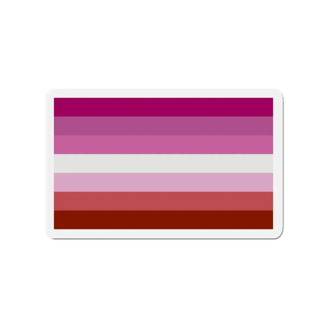 Lesbian Pride Flag - Refrigerator Magnet 3 Inch - The Sticker Space