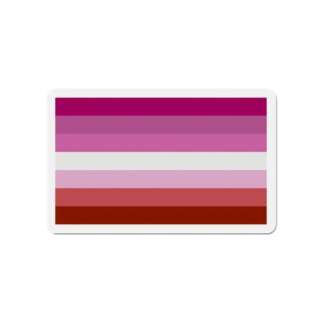 Lesbian Pride Flag - Refrigerator Magnet 4 Inch - The Sticker Space