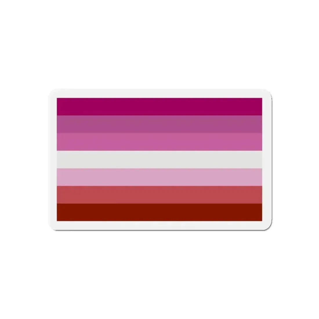 Lesbian Pride Flag - Refrigerator Magnet 5 Inch - The Sticker Space