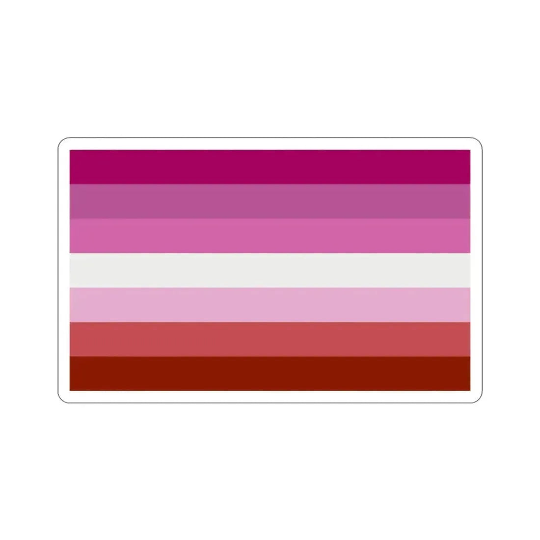 Lesbian Pride Flag STICKER Vinyl Die-Cut Decal 2 Inch - The Sticker Space