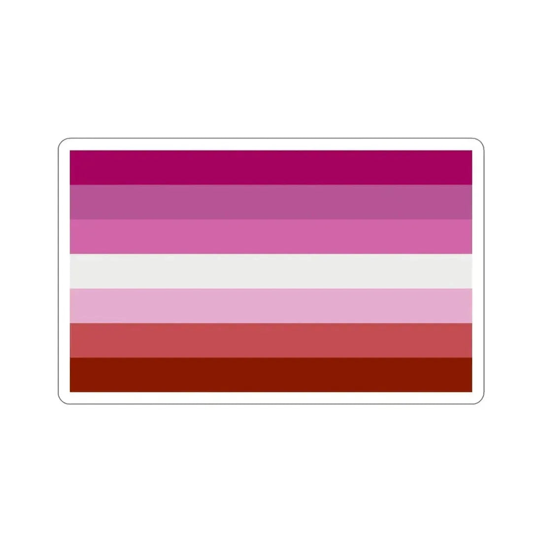 Lesbian Pride Flag STICKER Vinyl Die-Cut Decal 3 Inch - The Sticker Space