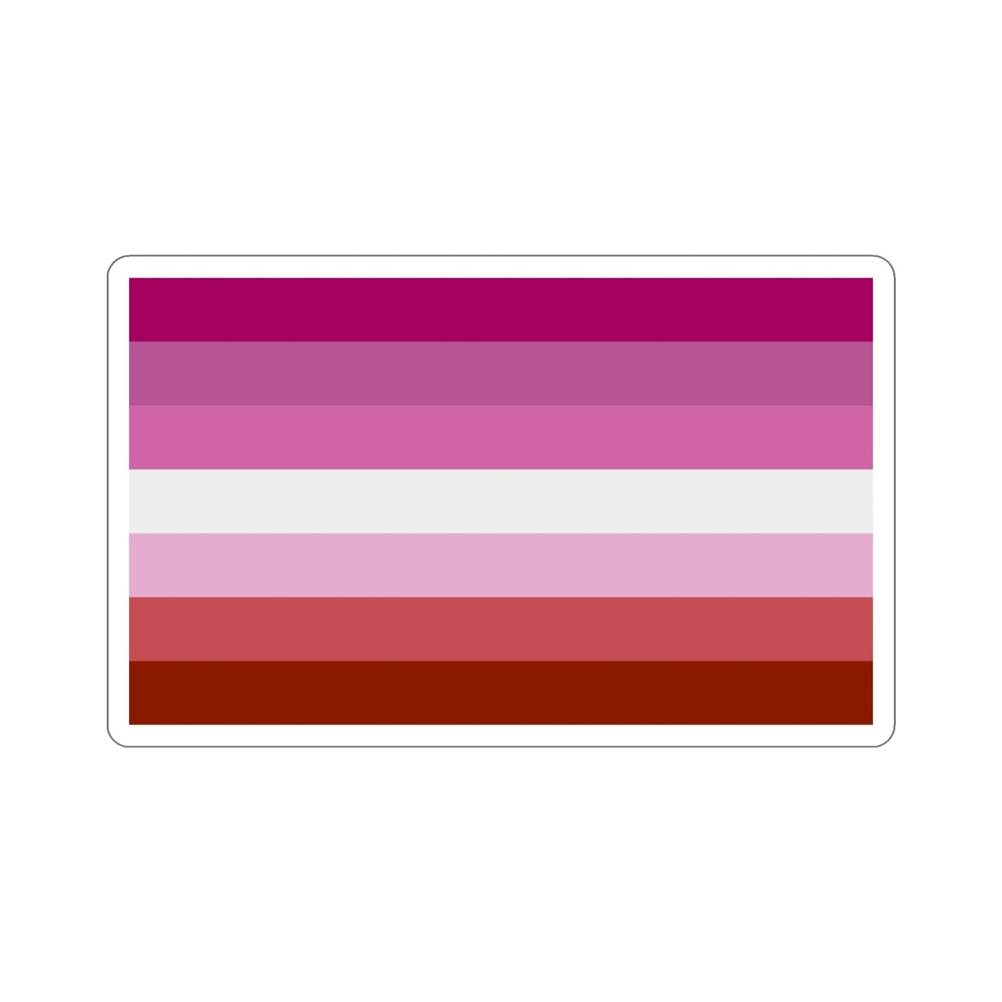 Lesbian Pride Flag STICKER Vinyl Die-Cut Decal-4 Inch-The Sticker Space