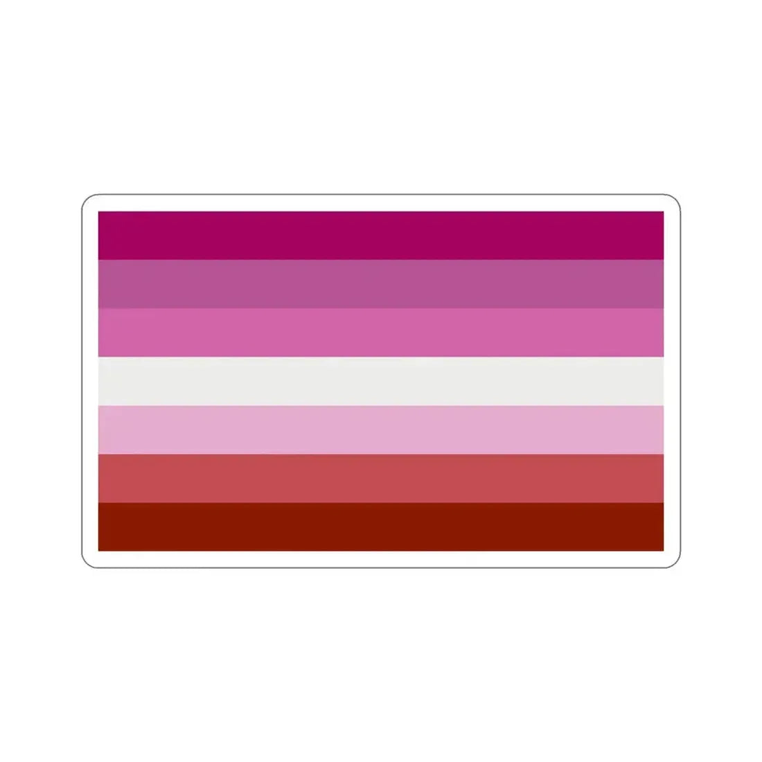 Lesbian Pride Flag STICKER Vinyl Die-Cut Decal 4 Inch - The Sticker Space