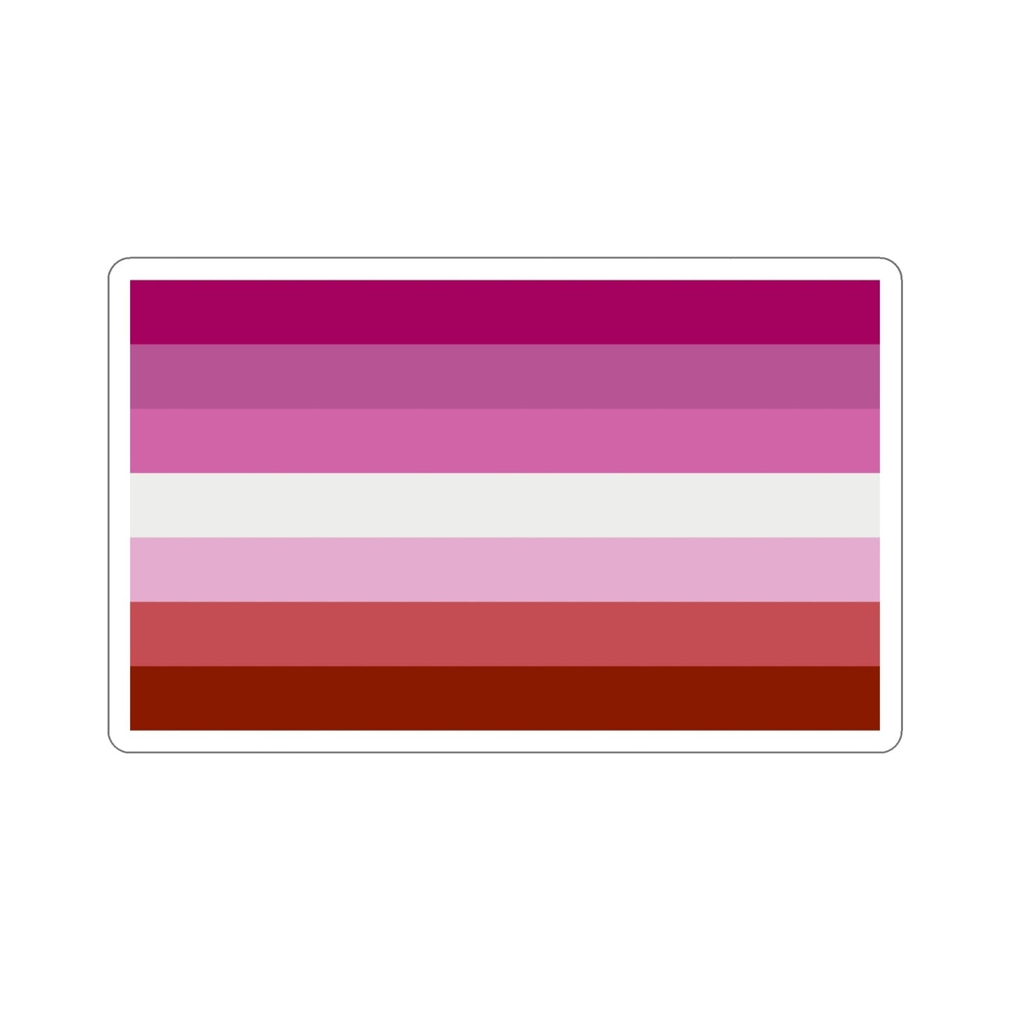 Lesbian Pride Flag STICKER Vinyl Die-Cut Decal-5 Inch-The Sticker Space