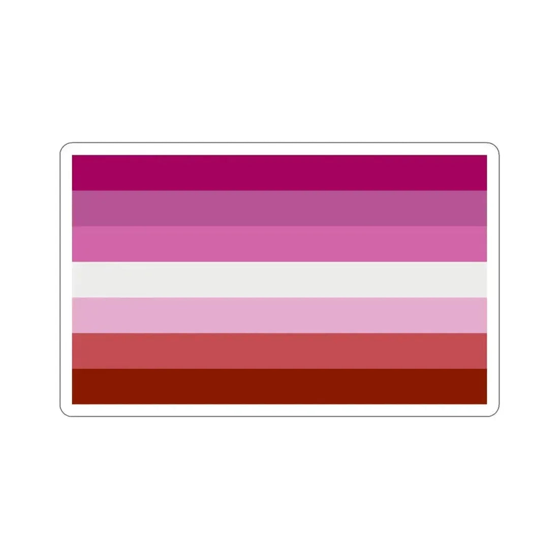 Lesbian Pride Flag STICKER Vinyl Die-Cut Decal 5 Inch - The Sticker Space