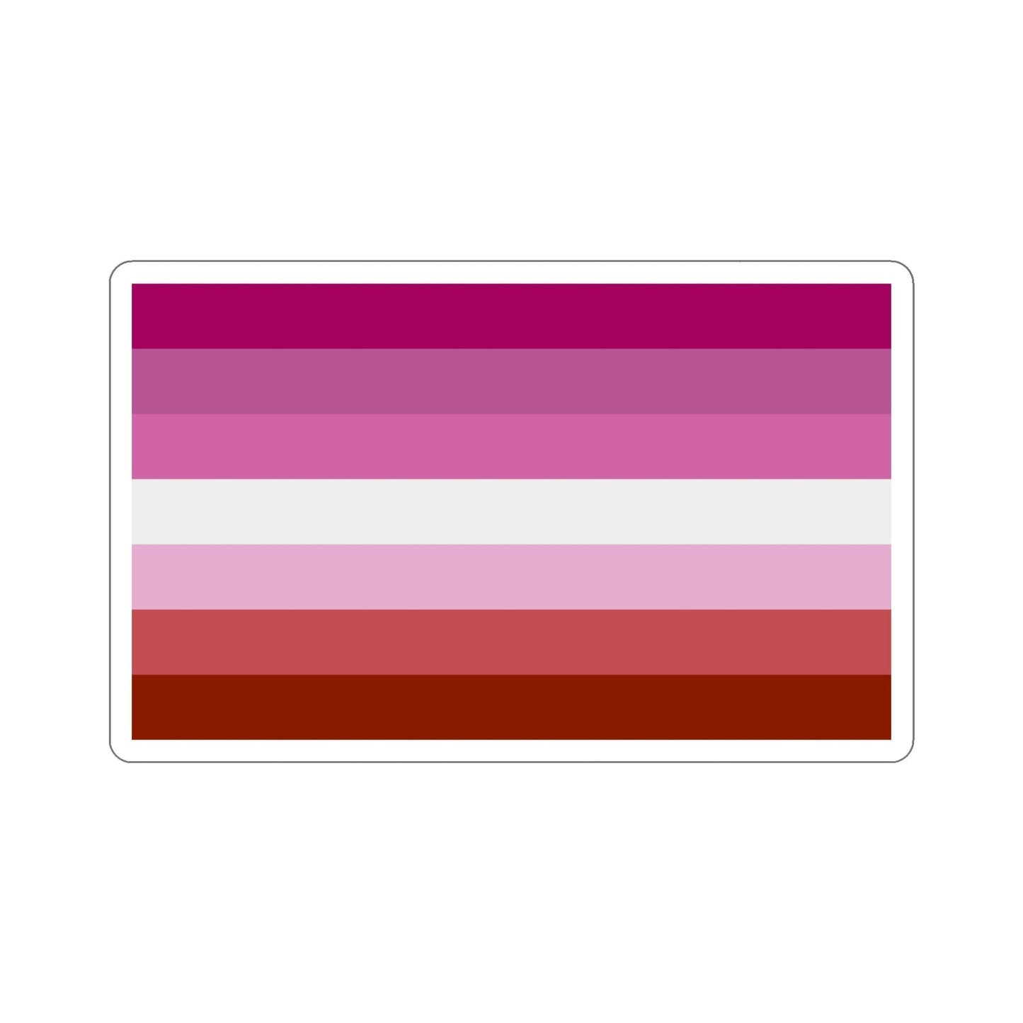 Lesbian Pride Flag STICKER Vinyl Die-Cut Decal-6 Inch-The Sticker Space