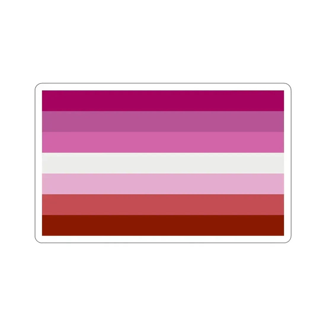 Lesbian Pride Flag STICKER Vinyl Die-Cut Decal 6 Inch - The Sticker Space