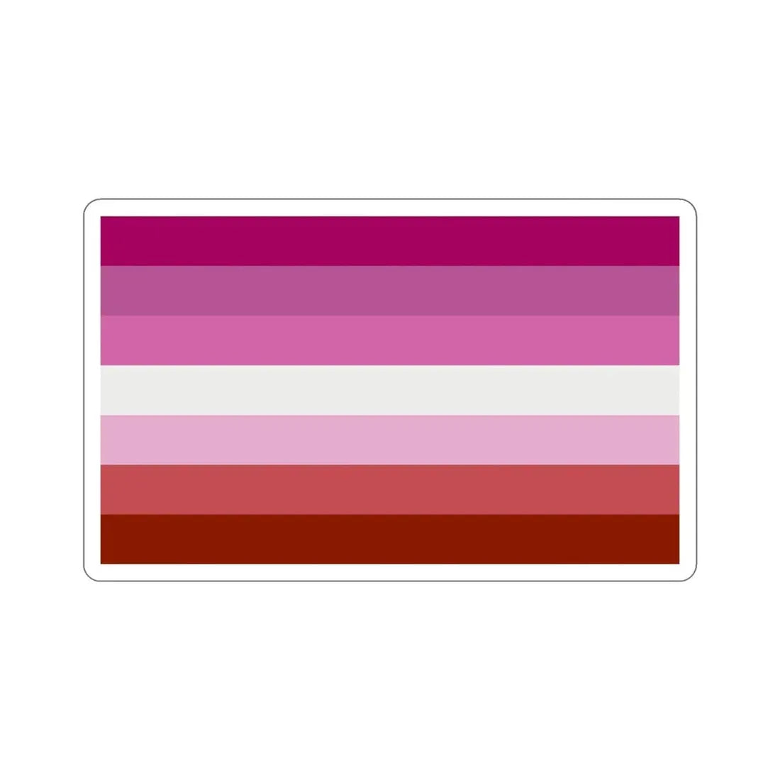 Lesbian Pride Flag STICKER Vinyl Die-Cut Decal - The Sticker Space