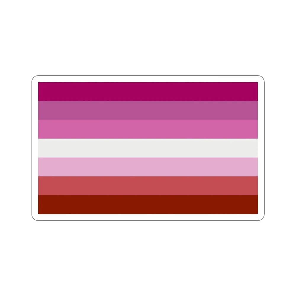 Lesbian Pride Flag STICKER Vinyl Die-Cut Decal - The Sticker Space