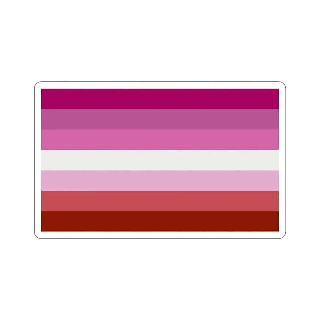 Lesbian Pride Flag STICKER Vinyl Die-Cut Decal - The Sticker Space