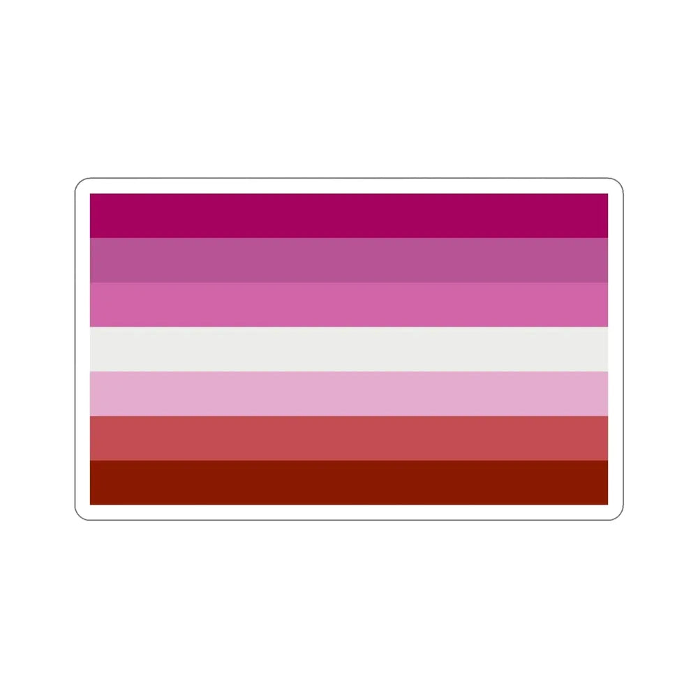 Lesbian Pride Flag STICKER Vinyl Die-Cut Decal - The Sticker Space