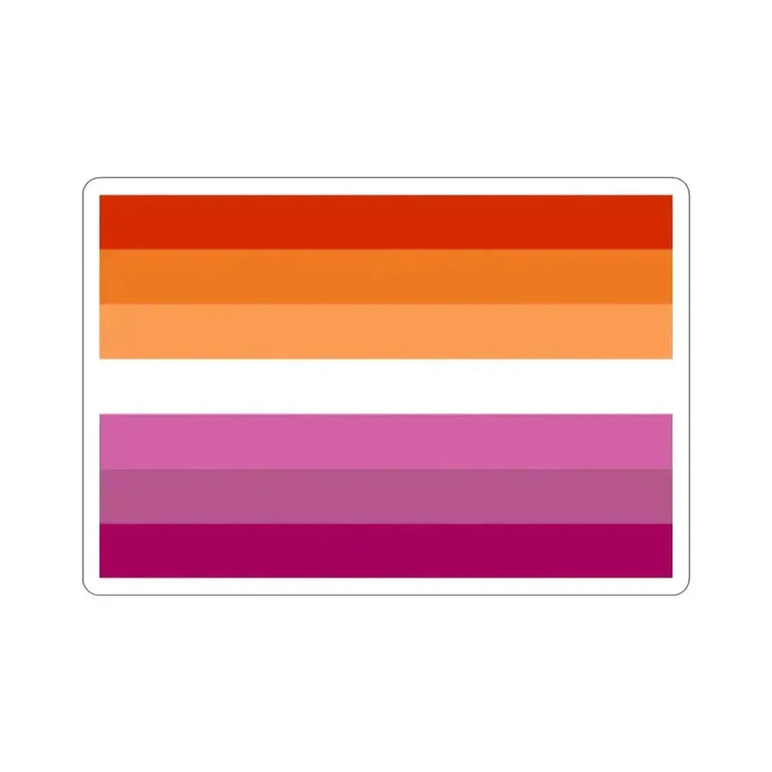 Lesbian Pride Flag v2 STICKER Vinyl Die-Cut Decal 2 Inch - The Sticker Space