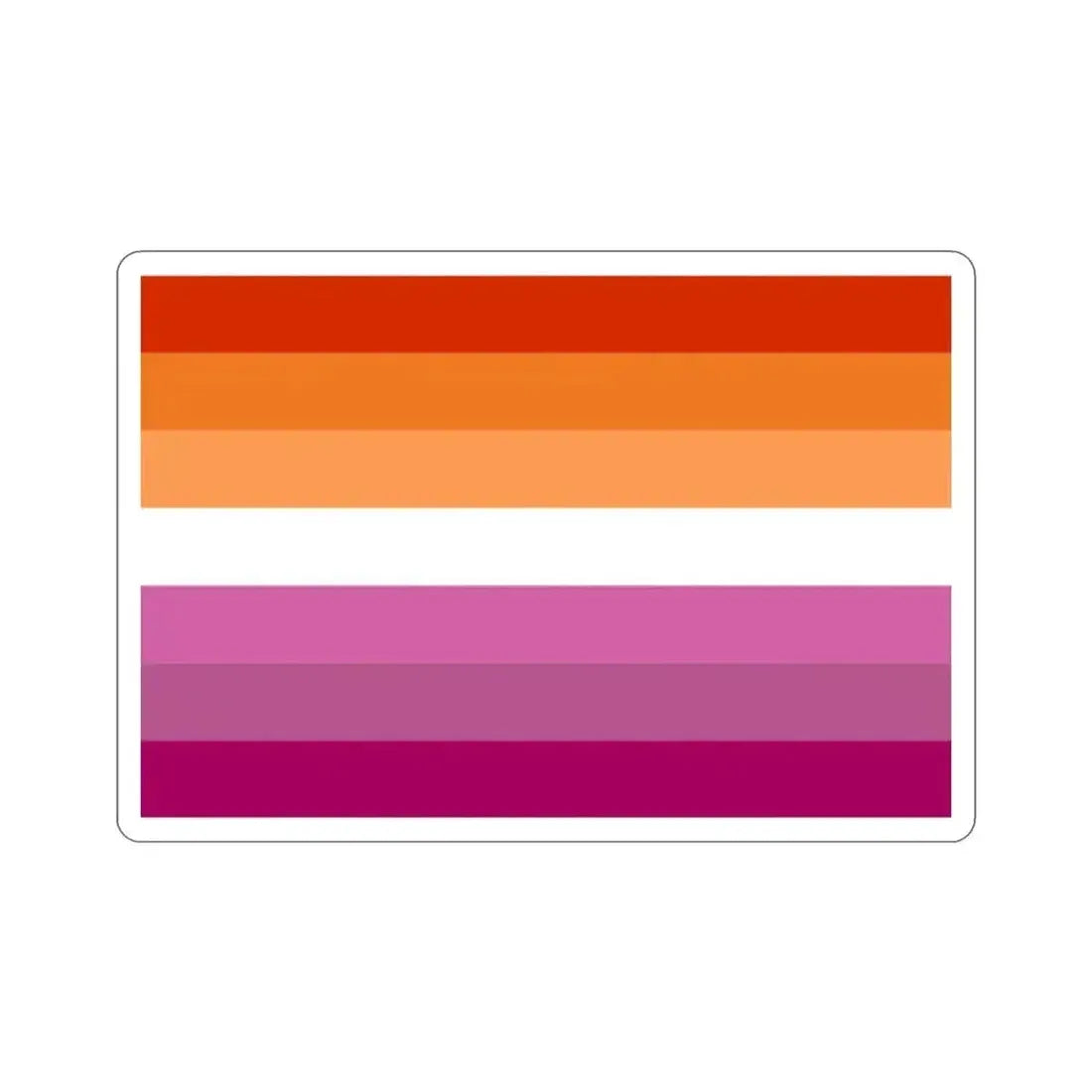 Lesbian Pride Flag v2 STICKER Vinyl Die-Cut Decal 2 Inch - The Sticker Space
