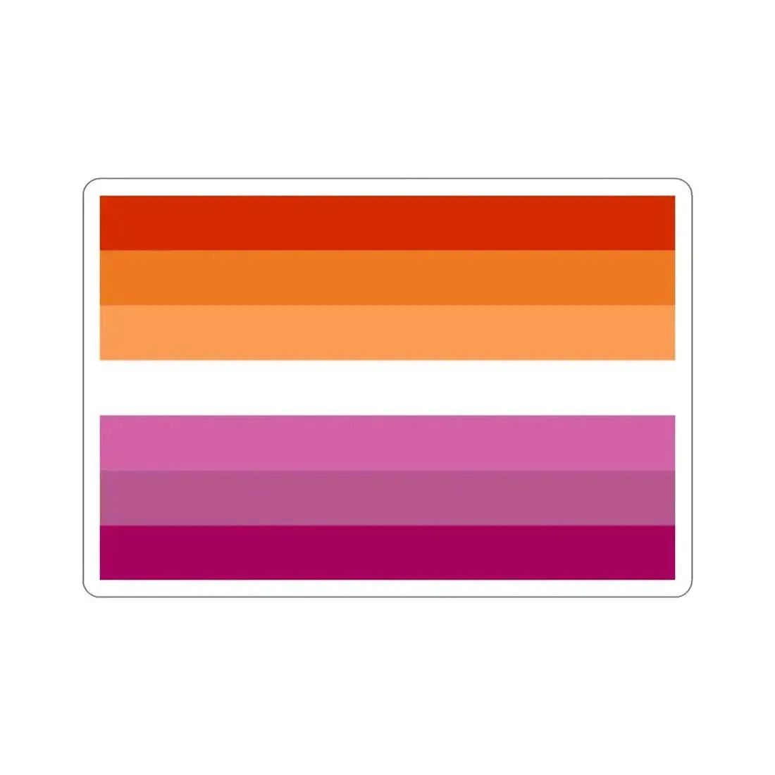 Lesbian Pride Flag v2 STICKER Vinyl Die-Cut Decal 3 Inch - The Sticker Space