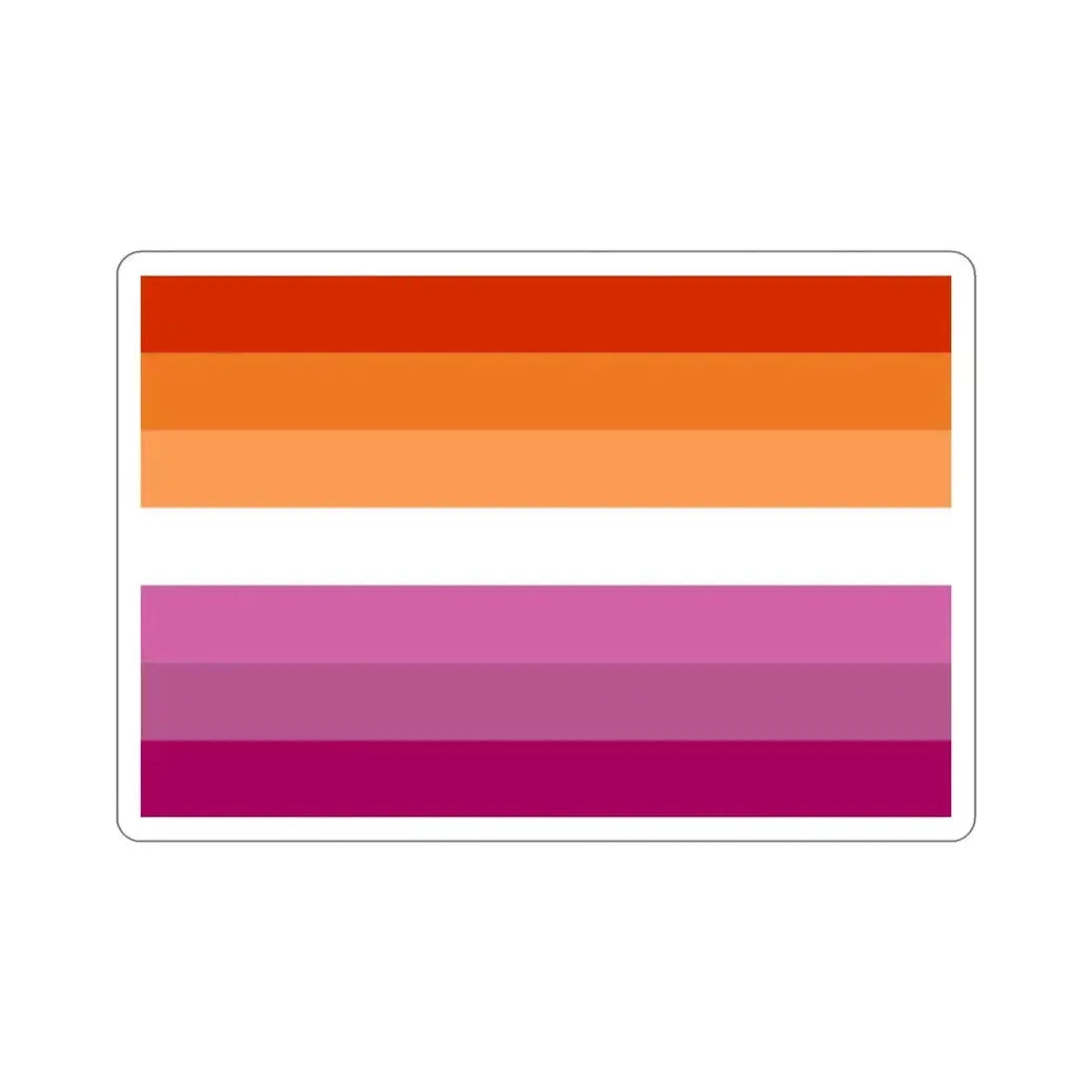 Lesbian Pride Flag v2 STICKER Vinyl Die-Cut Decal 3 Inch - The Sticker Space