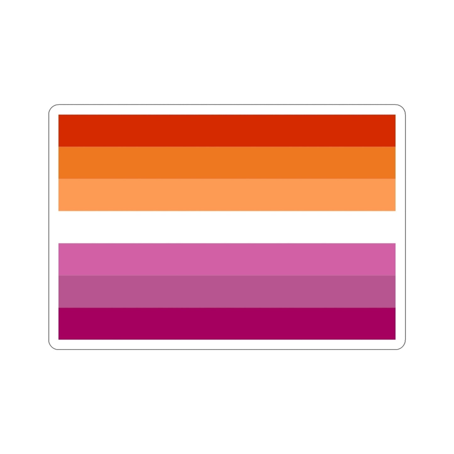 Lesbian Pride Flag v2 STICKER Vinyl Die-Cut Decal-4 Inch-The Sticker Space