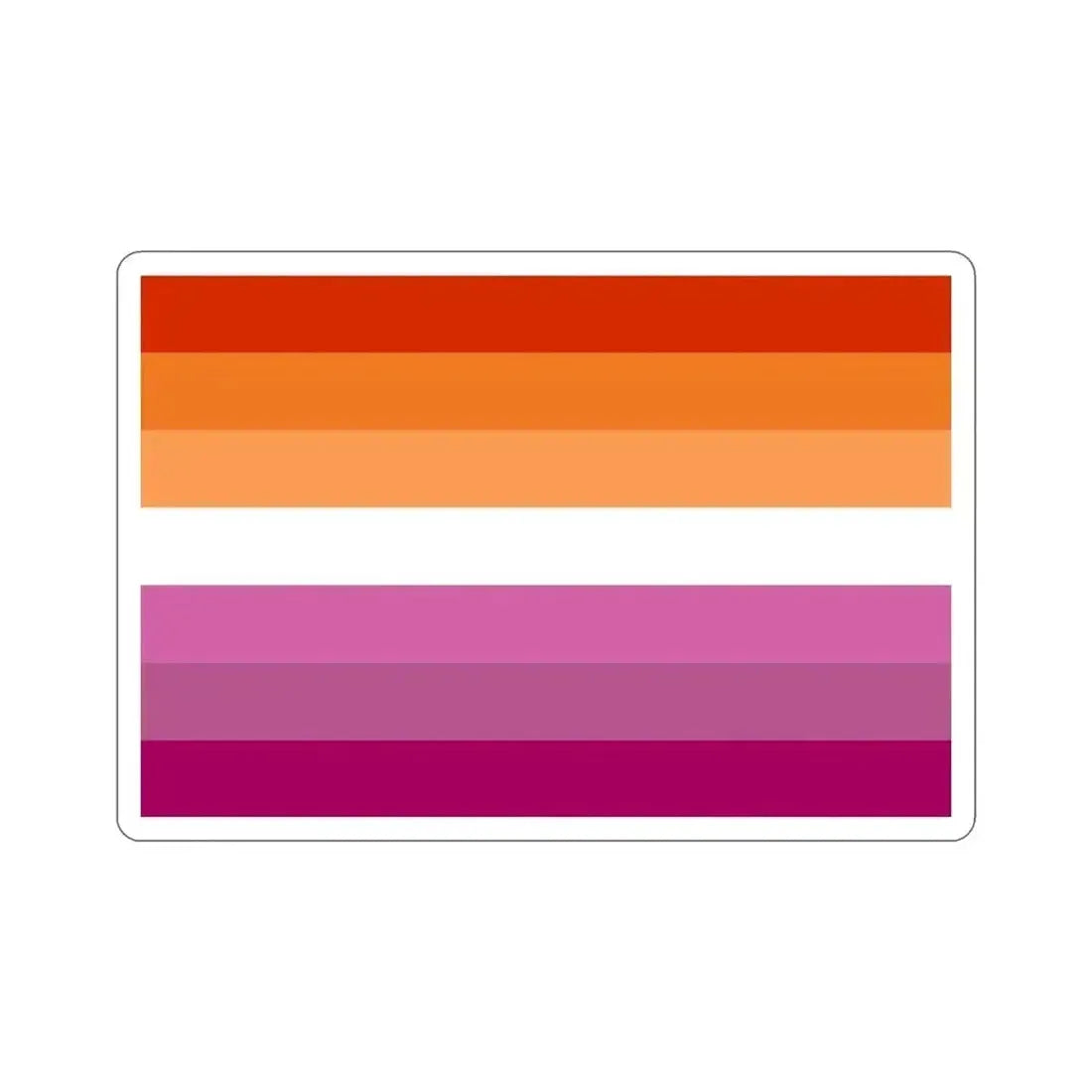Lesbian Pride Flag v2 STICKER Vinyl Die-Cut Decal 4 Inch - The Sticker Space