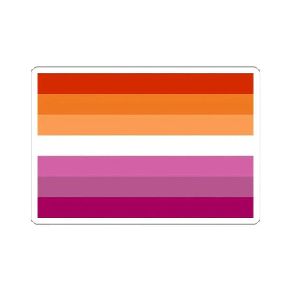Lesbian Pride Flag v2 STICKER Vinyl Die-Cut Decal 4 Inch - The Sticker Space