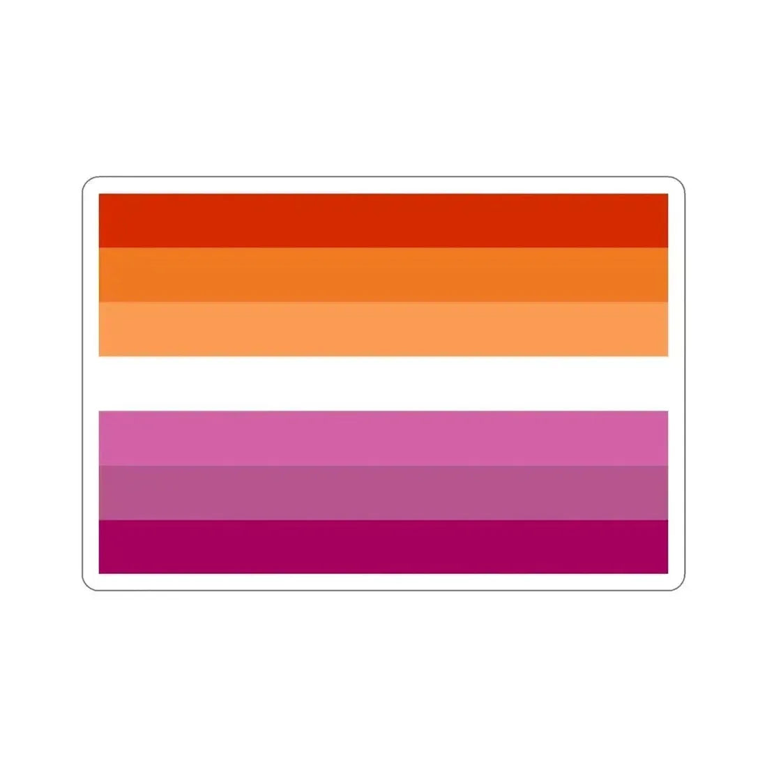 Lesbian Pride Flag v2 STICKER Vinyl Die-Cut Decal 4 Inch - The Sticker Space