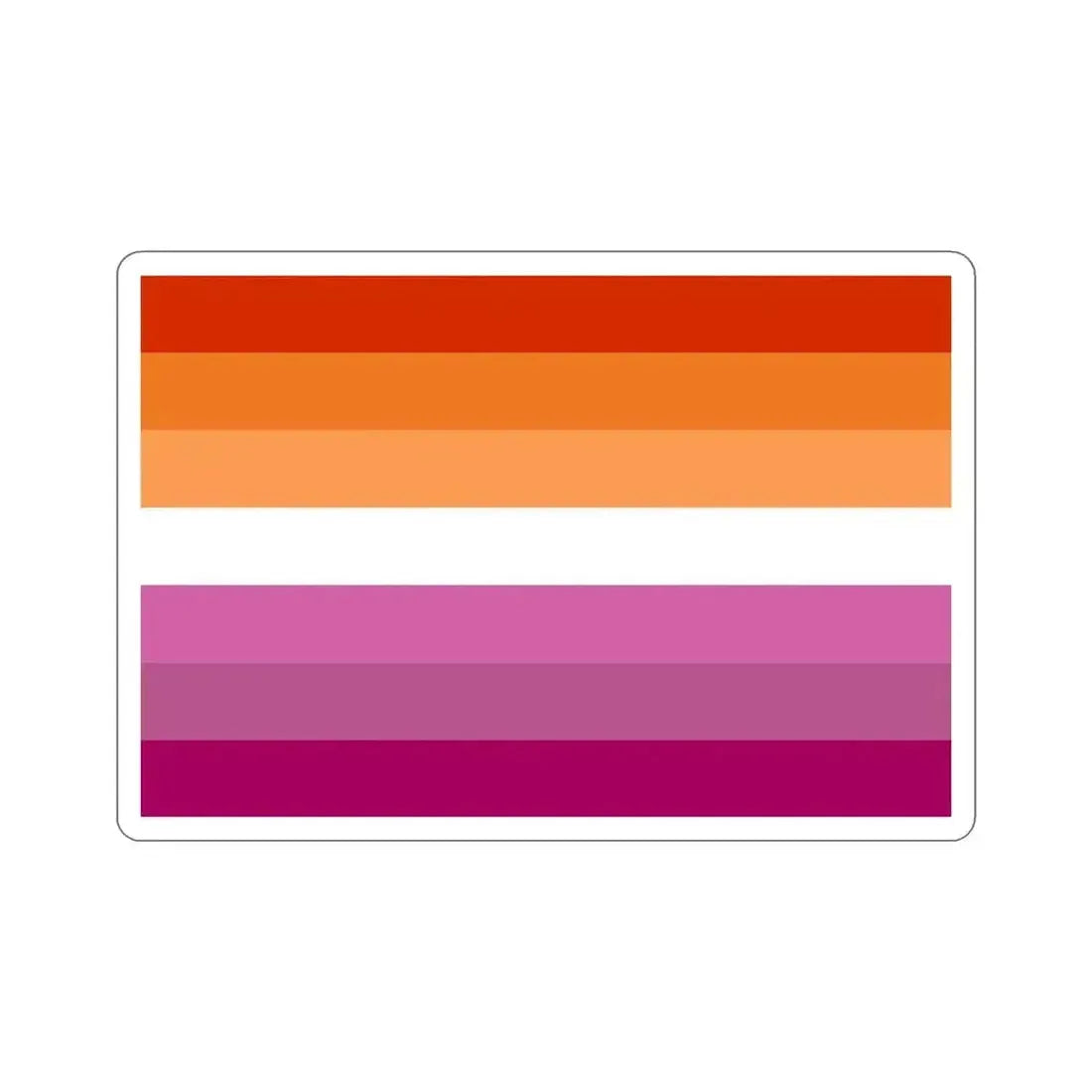 Lesbian Pride Flag v2 STICKER Vinyl Die-Cut Decal 5 Inch - The Sticker Space